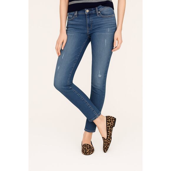 J.Crew Stretch Low Rise Distressed Skinny Jeans Style 08410 Size 24 - Picture 1 of 9